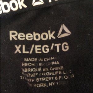 reebok black t shirt